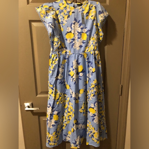 Petite Lemon Ruffle Sleeve Maxi Dress - Picture 2 of 4